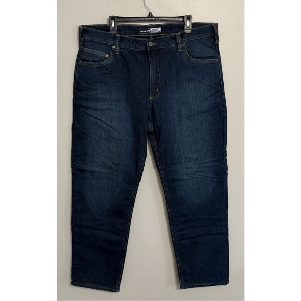 Carhartt Men's Flex Relaxed Fit Fleece Lined 5 Pocket Jeans